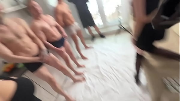 Image Hot Wife gets Fucked Hard Deep in the Throat in a Gangbang! (Home video, POV)