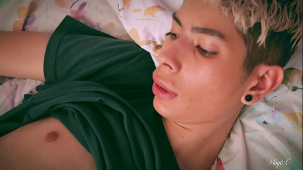 Image Hot Skinny Twink Magic C Jerking His Big Latino Cock Until He Shoots A Nice Thick Load