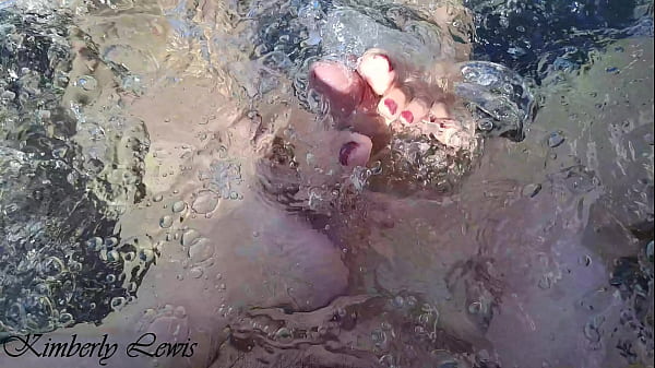 Image Cum On My Wet Step Sisters Feet - Dream Outdoor Bathtub Threesome Foot Job
