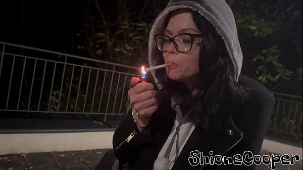 Image Smoking at Cold Night after shooting... but don&rsquo_t worry Boobs will be too