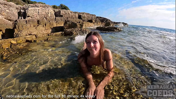 Image skinny dipping swimming naked with hot teen model rebeka ruby