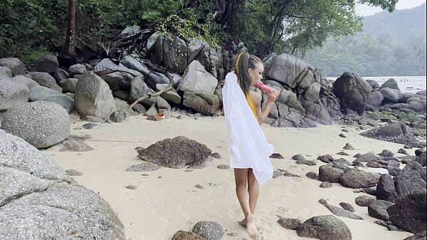 Image Kinky Monika Fox On A Wild Beach Satisfies Herself With Big Toys, Doing Anal, DP, Squirt & Prolapse (Free)