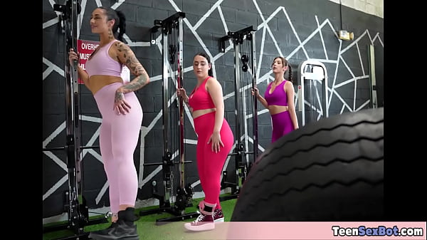 Image These three teens love working out They want to sweat so I give them what they want