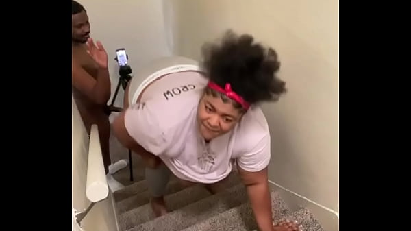 Image He nutted all over my fat pussy on the stairs
