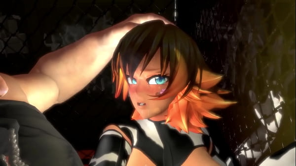 Image Anime Cow girl pounded hard against the Cage