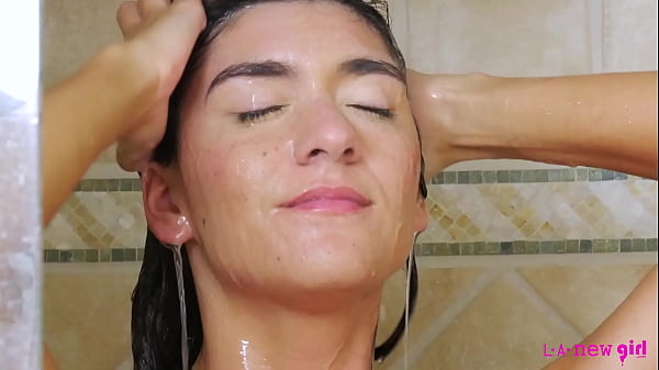 Image Cute brunette turns Shower into sensual scene