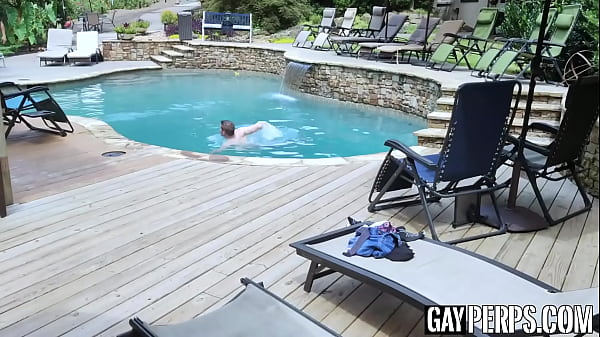 Image Aiden Asher and jock Jax Thirio having poolside barebacking