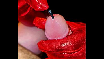 Image Close up blowjob puts a silicone plug on me comfortably