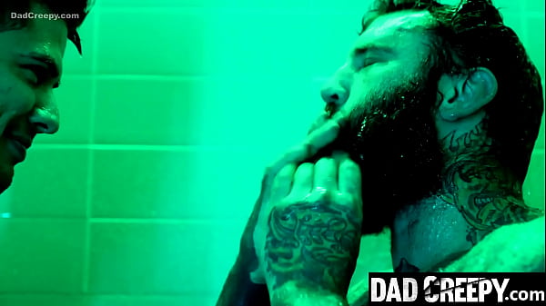 Image Stepson and Stepdaddy Having a Cooling Shower in The Hot Summer - Dadcreepy