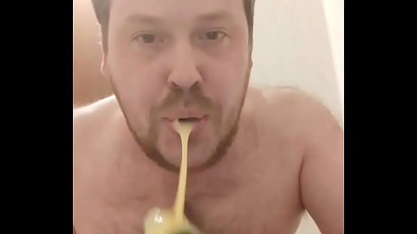 Image Gay fucks his throat with a huge dick, a mouthful of cum, and stretches his anal!
