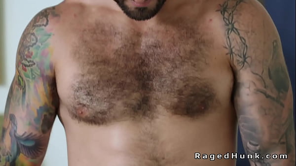 Image Tattooed gays deep throat and anal sex in hairy ass