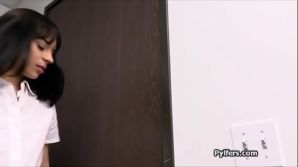 Image Hammering perfume stealing Latina hottie