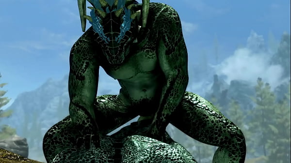 Image Frost the Argonian rails a twink