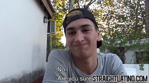 Image Latino twink fucked bareback doggystyle gets jizz in mouth