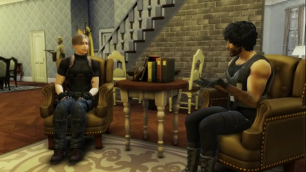 Image JJ Sims 4 Resident Evil Carlos fucks Leon Kennedy