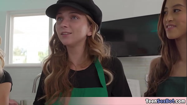 Image Cute teens and their sexy cooking show Means cooking then fucking but sometimes its just fucking