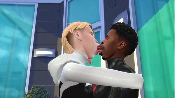 Image Sims 4 Spider man adult Miles Morales fucks adult Gwen Stacy on a balcony part 1