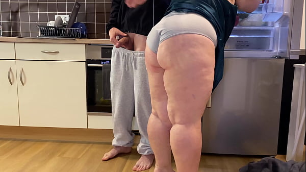 Image I fuck and cum in my mother-in-law's panties, wearing my mother-in-law's fat ass