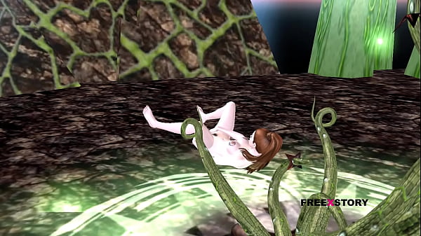 Image Cute 3D Girl Fingers Pussy Wild on Floor &ndash_ Steamy Animated Solo Heat!