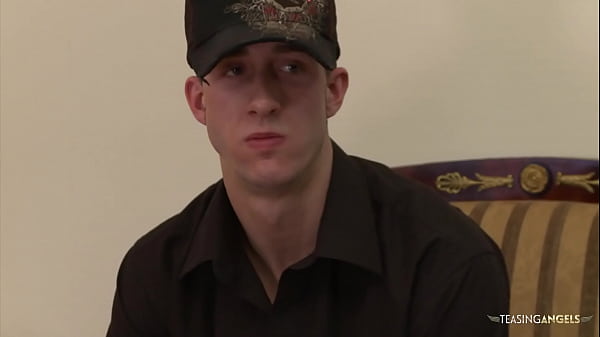 Image Tall guy is interviewed and gets his big dick sucked and fucked by a horny little brunette girl.