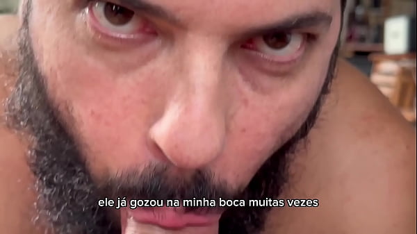 Image Homem barbudo chupa 41 paus - 41&ordm_ mamada   b&ocirc_nus  - V&iacute_deo completo