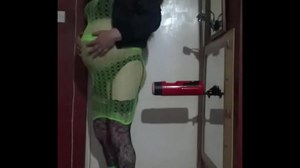 Image crossdresser loves to give himself a machine masturbation part 3