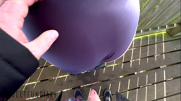 Image risky public outdoor quickie with girl in jeans ends with cum on floor, projectfundiary