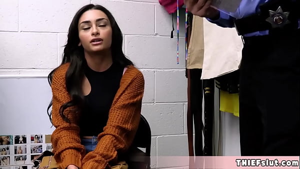 Image Pretty Vanessa caught by a mall cop and now she must offer her pussy for a quick punish fuck