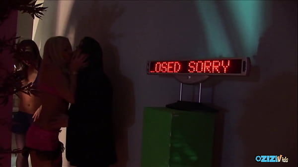 Image As the big hard dick plows through her wet hungry pussy the brunette experiences powerful orgasms in a threesome.