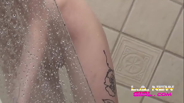 Image Skinny Brunette Teen in the shower