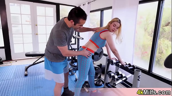 Image Morning workout routine with dream MILF Angelica No surprise that this session will end in a fuck