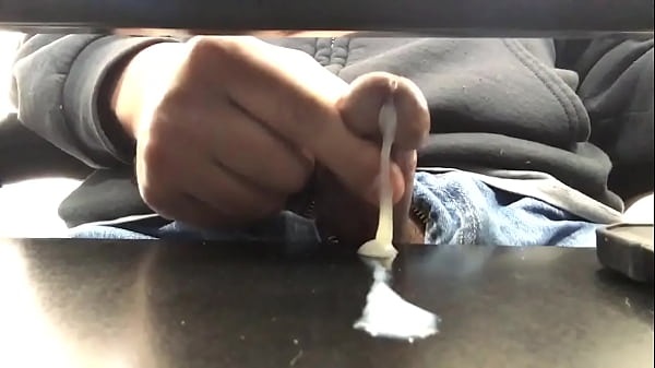 Image Jerking off at work and cumming