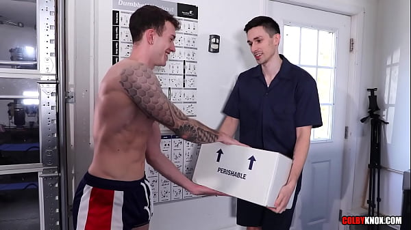 Image Kane Fox Drops off an Extra Large Package in Finn August's Ass RAW
