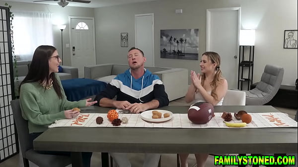 Image Stepdaughter Aria Banks play with her stepdad Pierce Paris cock and lets him fuck her teen pussy