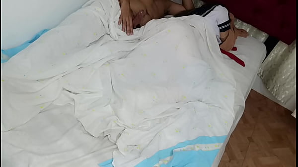 Image Big ass stepdaughter is fucked by stepfather while sharing the same bed