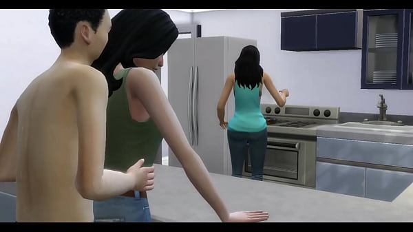 Image Hermanastros teniendo sexo duro a espaldas de su madrastra