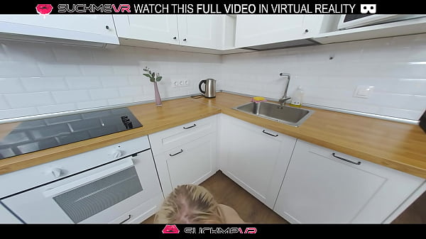 Image Blonde sexy Pretty Di playing with big black dick in VR.