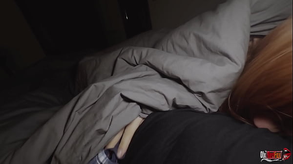 Image Stepmom and stepson share a bed. Stepmom sucks stepson and fucks him, and he fucks her ass and cums in her