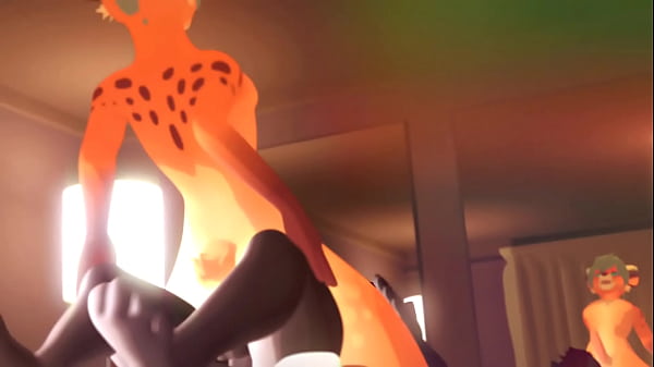 Image Two furries have sex in a hotel room