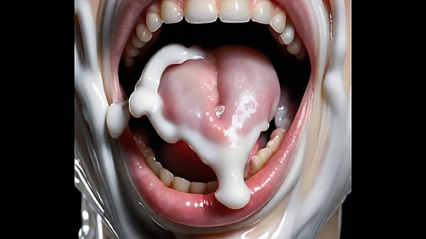 Image 80 cum soaked Gokkun Bukkake Cum licking facials & Split Tongues