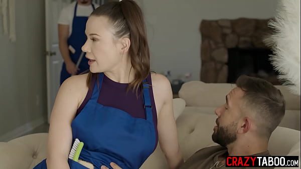 Image Poor big tits MILF cleaner Alison Rey fucks rich homeowner Will Pounder
