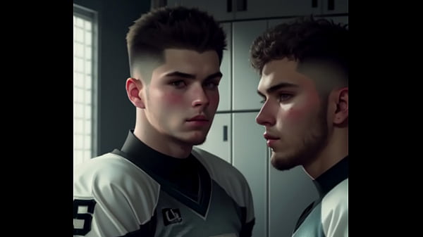 Image Two football players suck and jerk off after game (audio)