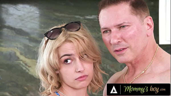 Image MOMMY'S BOY - Jealous MILF Wants Stepbae To Share Her Hung DILF Boyfriend! HARD ROUGH THREESOME