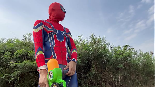 Image Spiderman big cock in Songkran Festival 2024