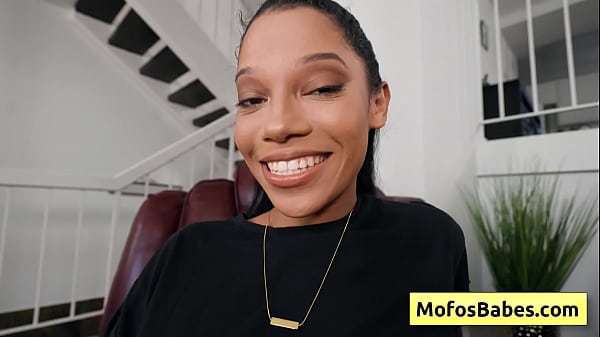 Image Sexy ebony slut Eden West suck monster white cock and love it deep inside her black cunt