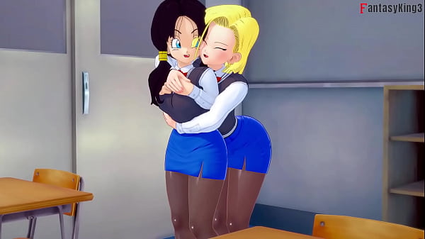 Image Android 18 and Videl lesbian sex | 2 | Dragon Ball Zex 4 | Watch the full 1hr movie sheer & PTRN: Fantasyking3