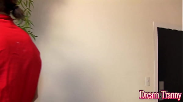 Image Ebony Tgirl Adrielhy Bronze Bends Over for Ass Pounding and a Creampie