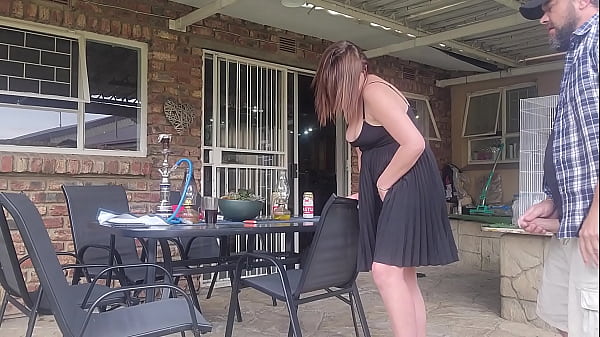 Image Neighbours wife outdoor upskirt fuck while he is at work