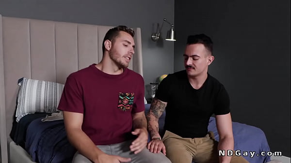 Image Tattooed man anal fucking bro in doggy position