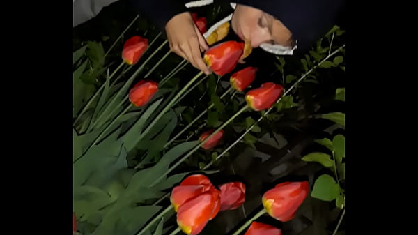 Image First I invited my neighbor to admire the flowers, and then I fucked her in the mouth - Girls fly orgasm